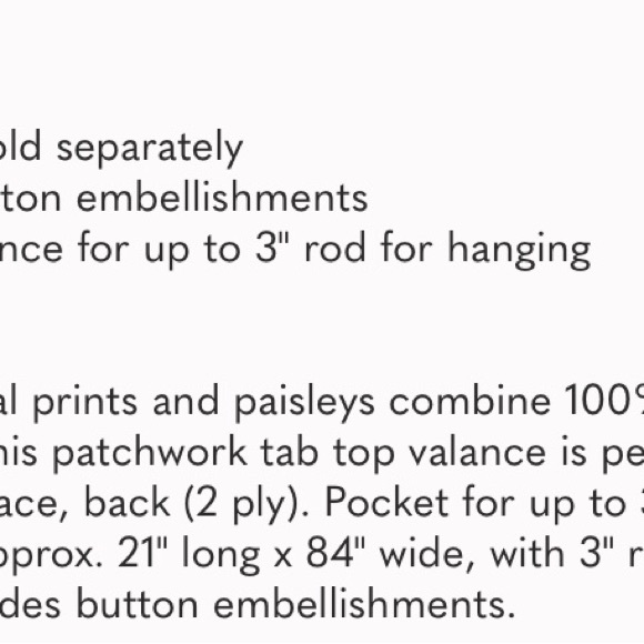 Antique Chic 21 X 84-Inch Cotton Window Patchwork Valance, Multicolor - Picture 6 of 6